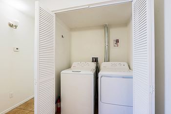 Washer and dryer in unit*